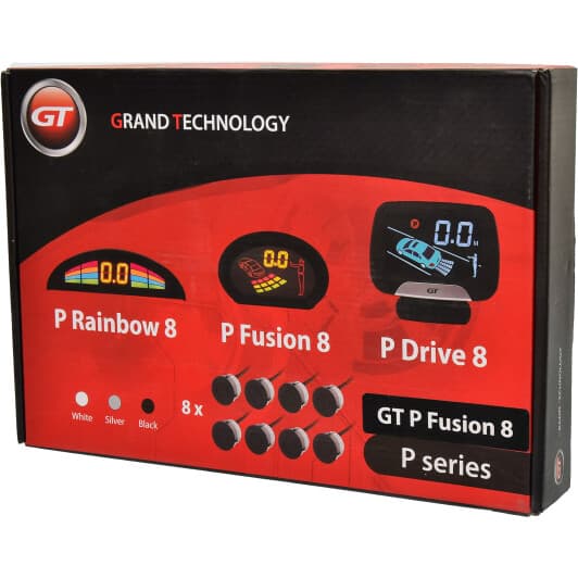 Парктронік GT P Fusion з чорними датчиками 8 шт.