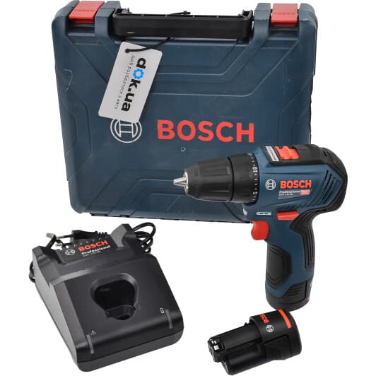 Шурупокрут Bosch акумуляторний GSR 12V-30 Professional (2 акумулятори + ЗП + чохол)
