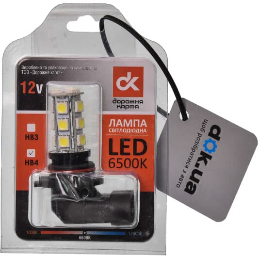 Автолампа Дорожная Карта HB4 P20d DK-HB4
