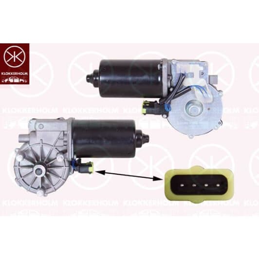 00653270 Klokkerholm Двигун склоочисника для BMW 5 Series
