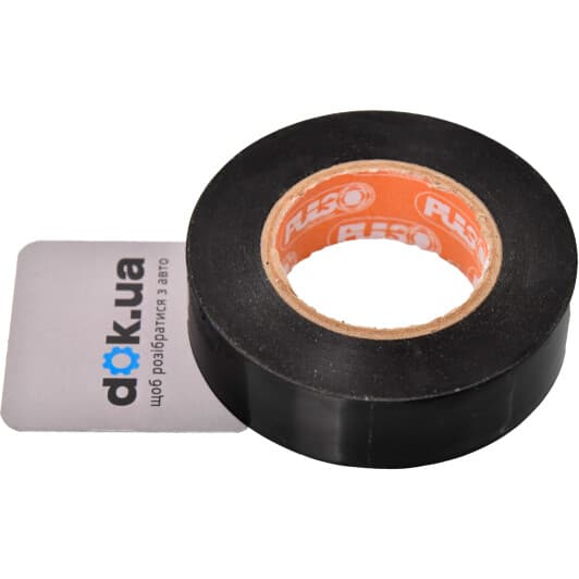 Изолента Pulso ІС-20Ч черная 19 мм х 20 м 10 шт