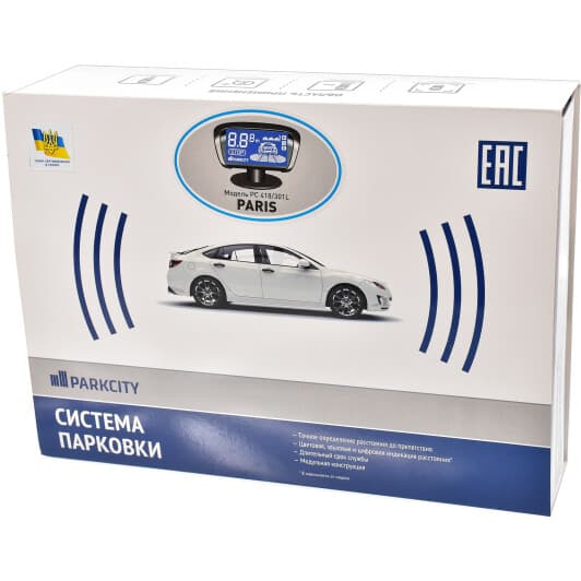Парктронік ParkCity Paris 418/301L з білими датчиками 4 шт.