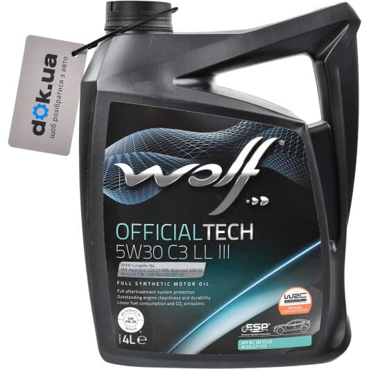 Wolf Officialtech C3 LL III 5W-30 (4 л) моторна олива