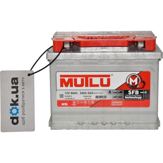 Аккумулятор Mutlu 6 CT-60-R S2 L260051A