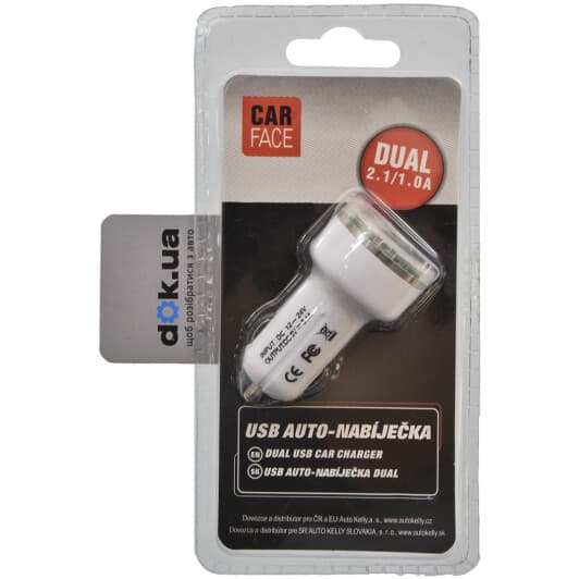 USB зарядка в авто Carface docf20679