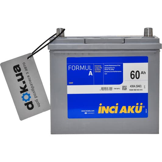 Аккумулятор Inci Aku 6 CT-60-R Formul A Asia NS60060043010