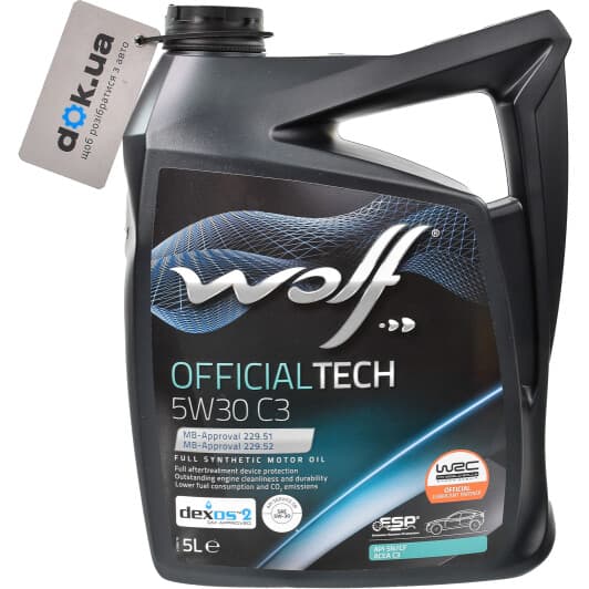 Wolf Officialtech C3 5W-30 (5 л) моторна олива