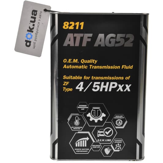 Mannol ATF AG52 Automatic Special (Metal) (4 л) трансмісійна олива