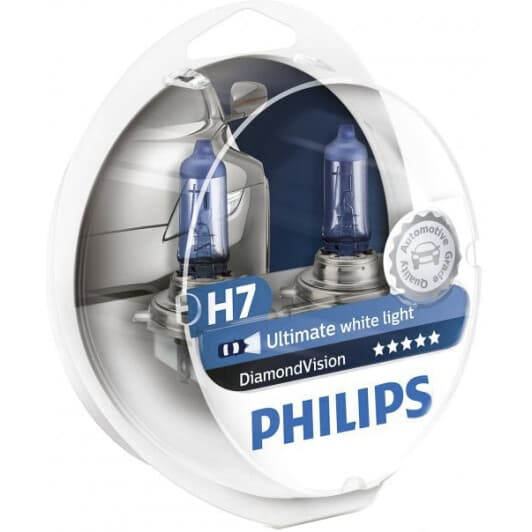 Автолампа Philips DiamondVision H7 PX26d 55 W світло-блакитна 12972DVSP