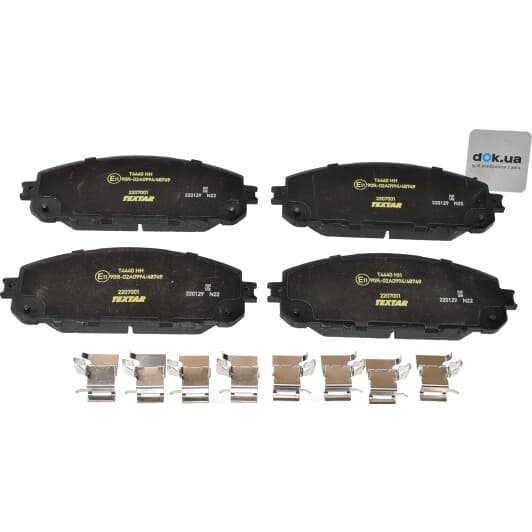 2207001 Textar Гальмівні колодки для Jeep Cherokee
