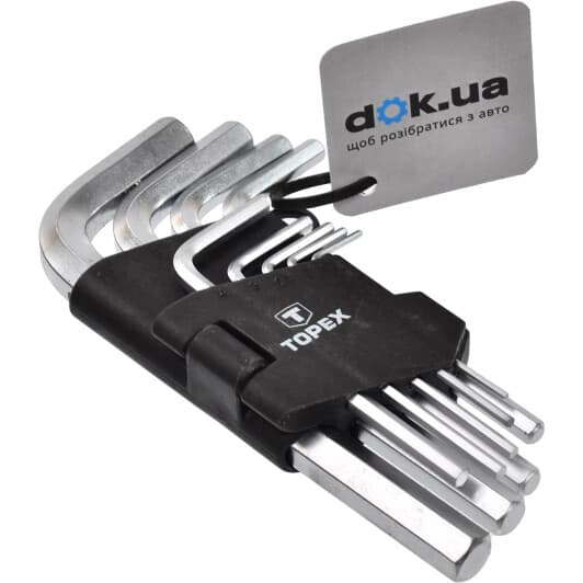 Набір ключів шестигранних Topex 35D955 1,5-10 мм 9 шт