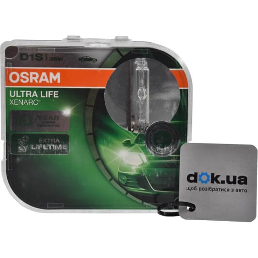 Автолампа Osram Xenarc Ultra Life D1S PK32d-2 35 W прозрачная 66140ULT-HCB