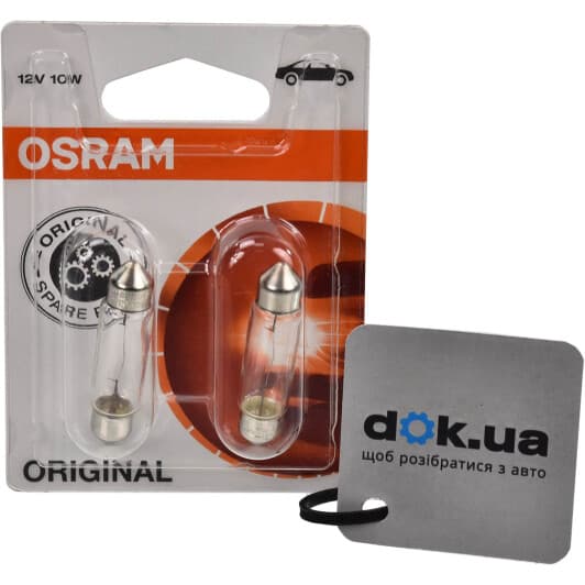Автолампа Osram Original C10W SV8,5-8 10 W прозора 641102b