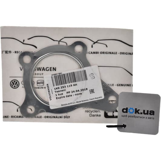 1K0253115AH VAG Прокладка приемной трубы