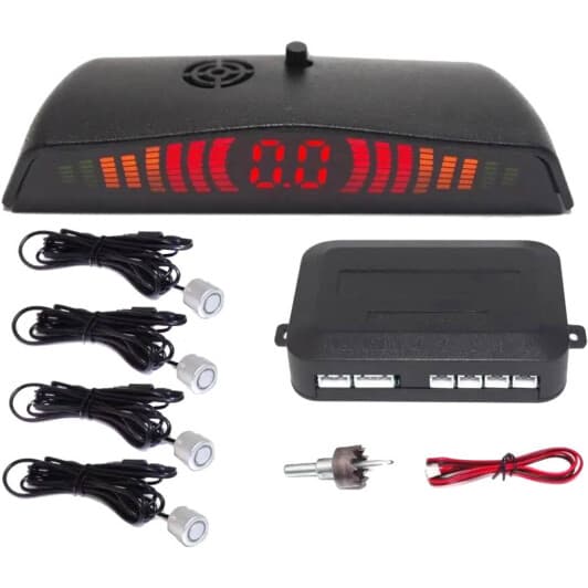 Парктронік Baxster PS-418-03 сріблясті датчики 4 шт.