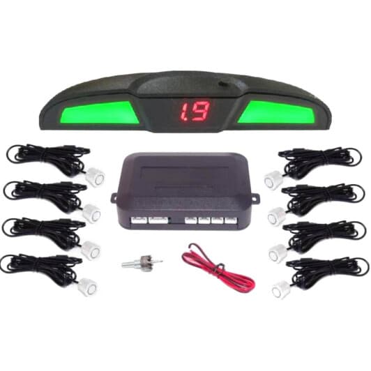 Парктронік Baxster PS-818-10 з білими датчиками 8 шт.