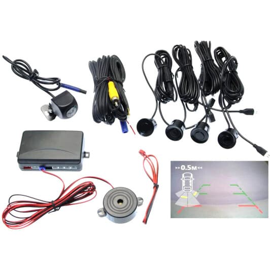 Парктронік Baxster VPR-4777-02 з чорними датчиками 4 шт.