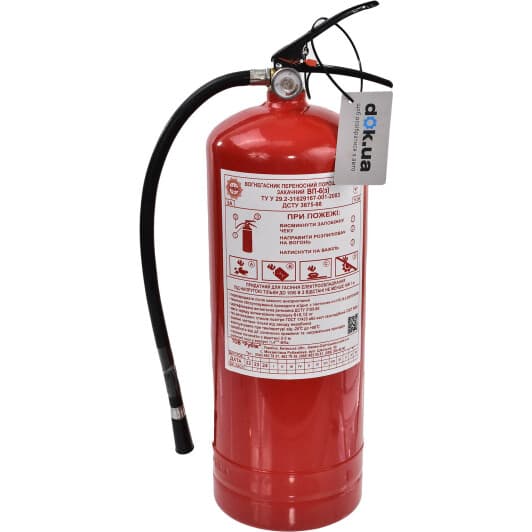 Перезарядный огнетушитель Poputchik ABC порошковый