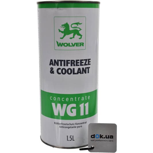 Wolver Antifreeze & Coolant WG11 G11 зелений концентрат антифризу