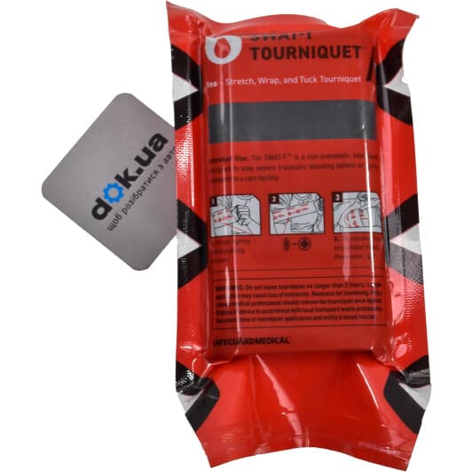 Джгут стрічка H&H Medical Corporation SWAT (Stretch Wrap And Tuck) Black НФ-00000014