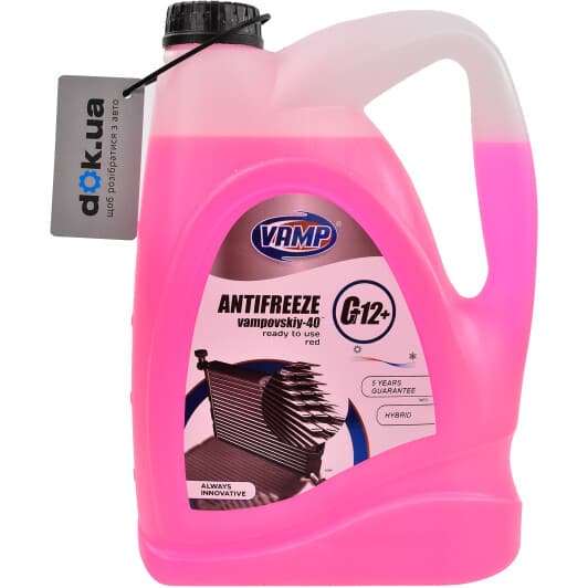 VAMP CT12+ G12+ червоний -30 °C, 5 л (7690) готовий антифриз