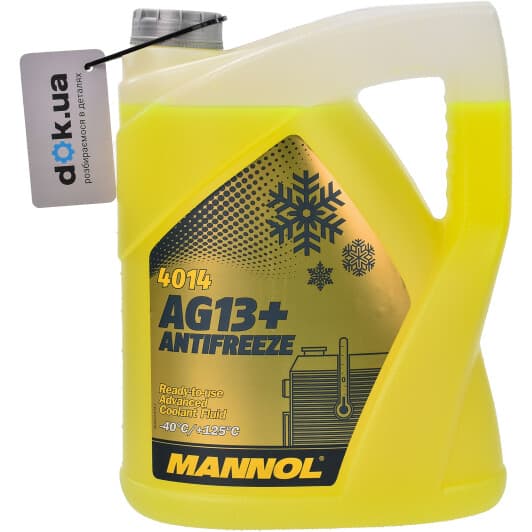 Mannol AG13+ Advanced желтый -40 °C, 5 л (MN4014-5) готовый антифриз