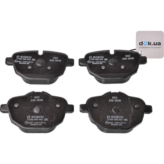 0986495442 Bosch Гальмівні колодки