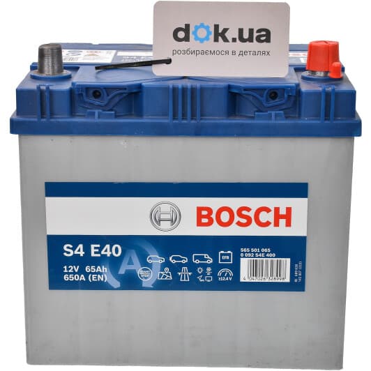 Аккумулятор Bosch 6 CT-65-R S4 EFB 0092S4E400