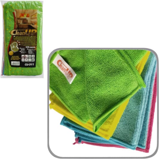 Набор салфеток CleanUP CU-311 микрофибра 11 шт