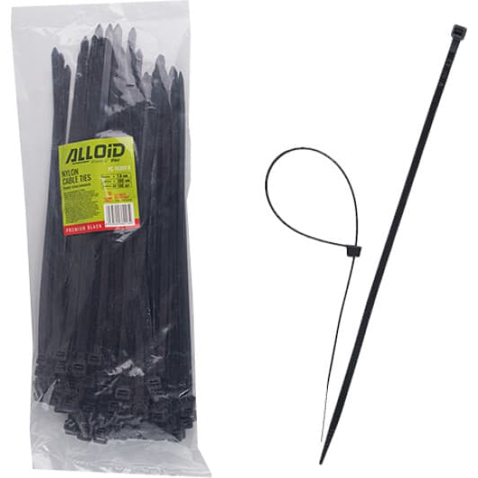 Стяжка Alloid PC-76300B 300 мм 7,6 мм 100 шт