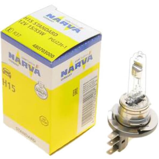 Автолампа Narva H15 PGJ23T-1 55 W прозора 480703000