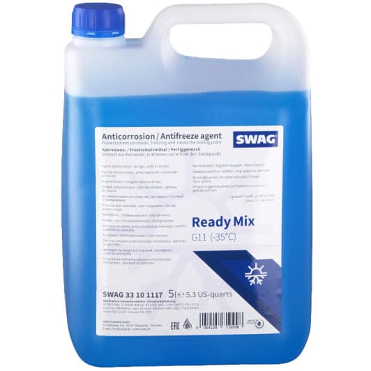 SWAG Ready Mix G11 синій -35 °C, 5 л (33101117) готовий антифриз
