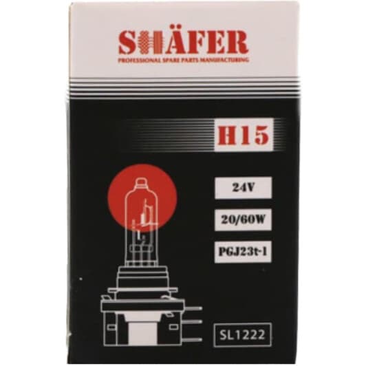 Автолампа Shafer H15 PGJ23T-1 20 W прозора SL1222