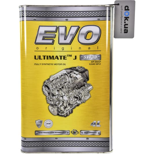 EVO Ultimate J 5W-30 (4 л) моторна олива