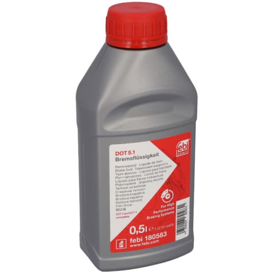 Гальмівна рідина Febi Bremsflussigkeit DOT 5.1 пластик