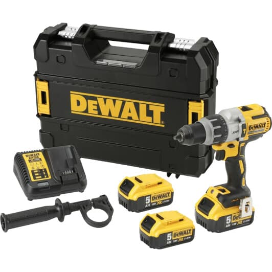 Шуруповерт DeWALT аккумуляторный DCD996P3 (3 аккумулятора + ЗУ + чехол)