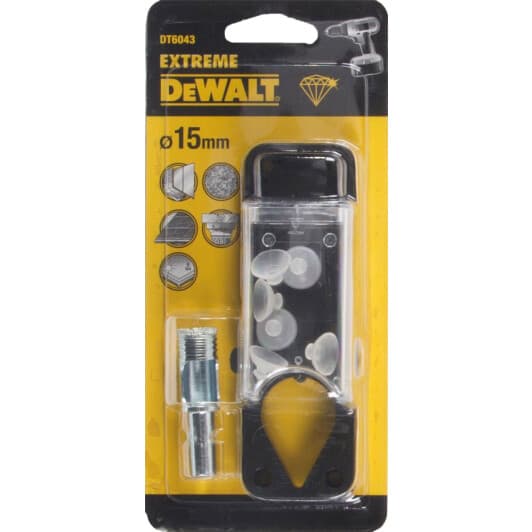 Свердло DeWALT трубчасте по плитці та склу DT6043 15 мм