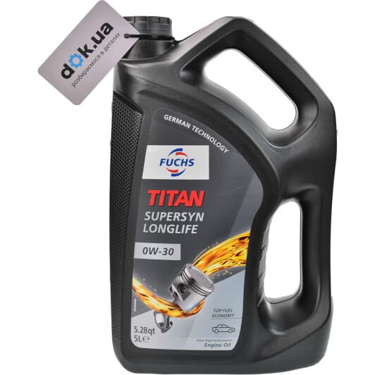 Fuchs Titan Supersyn Long Life 0W-30 (5 л) моторное масло