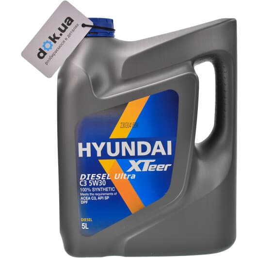 Hyundai XTeer Diesel Ultra C3 5W-30 (5 л) моторное масло