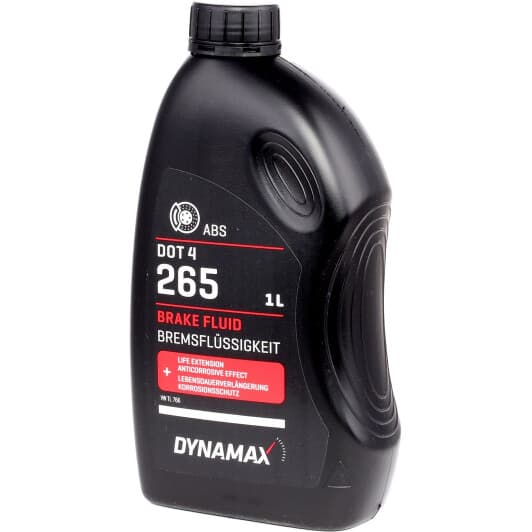 Тормозная жидкость Dynamax 265 DOT 4 ABS пластик
