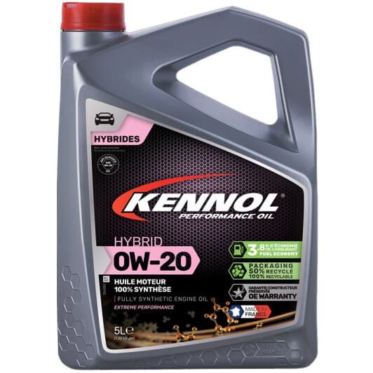 Kennol Hybrid 0W-20 (5 л) моторна олива