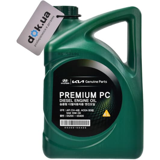 Hyundai Premium PC Diesel 10W-30 (4 л) моторна олива