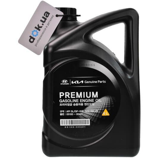 Hyundai Premium Gasoline 5W-20 (4 л) моторна олива