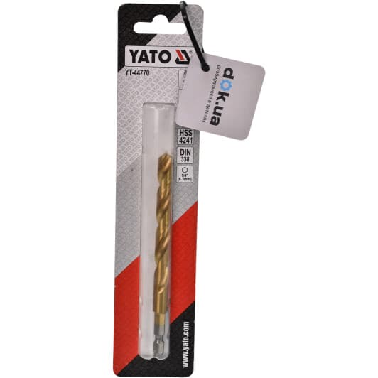 Сверло Yato спиральное по металлу YT-44770 9 мм