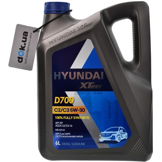 Hyundai XTeer Diesel Ultra C3 5W-30 (6 л) моторное масло