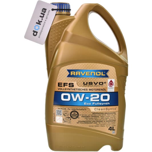 Ravenol EFS 0W-20 (4 л) моторна олива