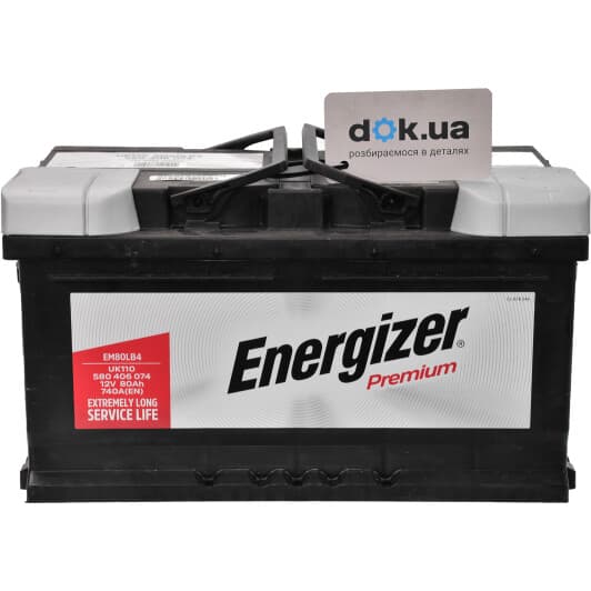 Акумулятор Energizer 6 CT-80-R Premium 580406074