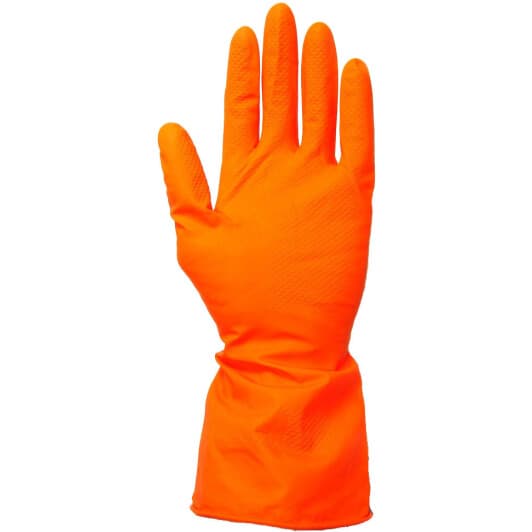 Перчатки бытовые Doloni D-CLEAN латексные оранжевый