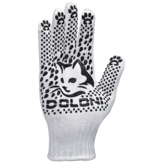 Перчатки рабочие Doloni Садовые хб с точками ПВХ белые