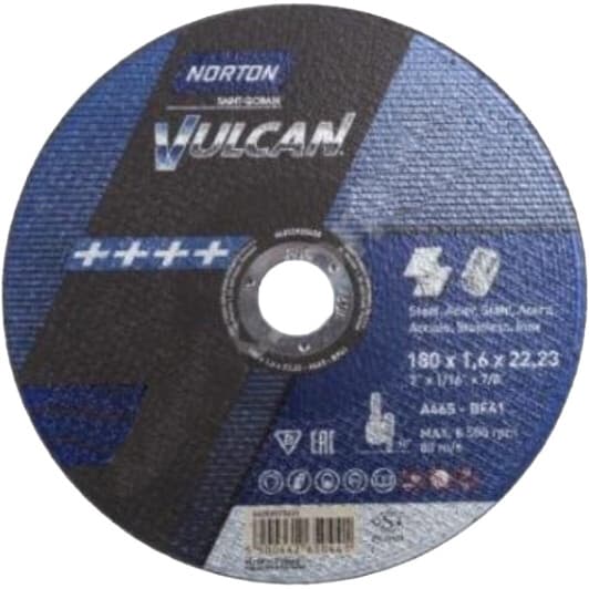 Круг отрезной NORTON Vulcan 70V105 180 мм